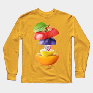 Apple Plum Dragon Fruit Lemon Orange Gifts Vegetarian Long Sleeve T-Shirt